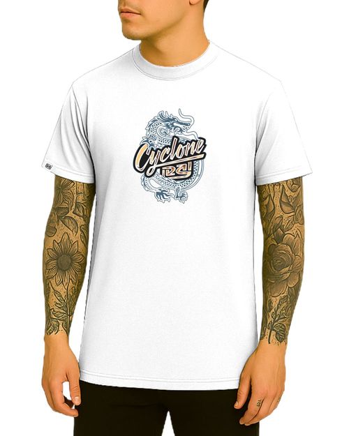 (LANÇAMENTO) Camisa Cyclone Banzai Retrô Metal - BRANCO
