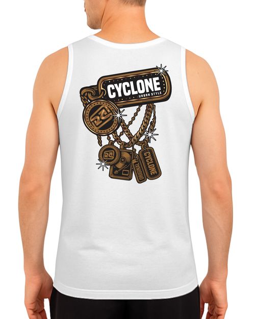 (LANÇAMENTO) Regata Cyclone Gold Chains Metal