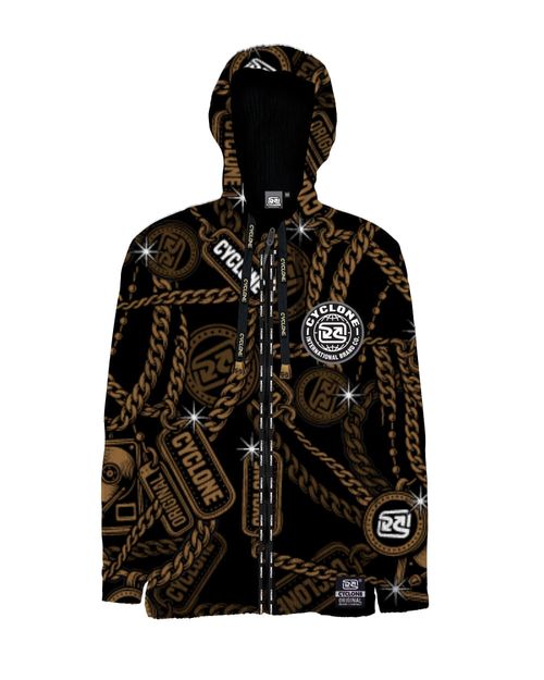 (LANÇAMENTO) Jaqueta Cyclone Veludo Gold Chains