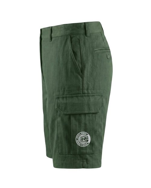 (LANÇAMENTO) Bermuda Cyclone Hibrida Stretch Cargo Termo Logo - VERDE