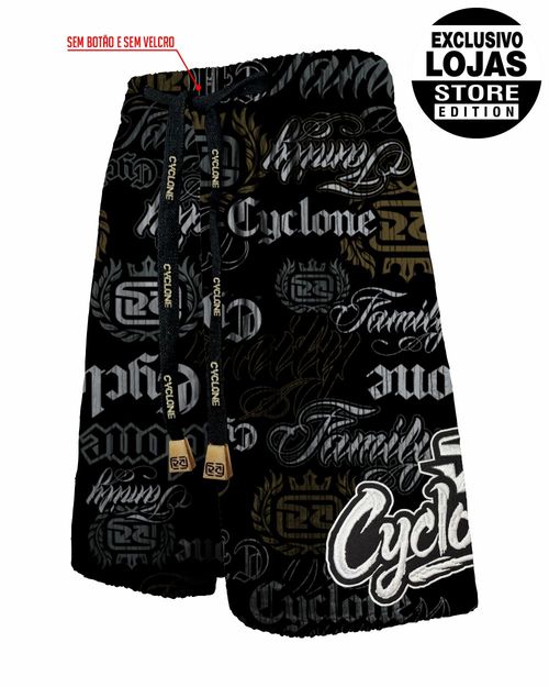 (LANÇAMENTO) Short Cyclone Veludo Long Gothic Letters