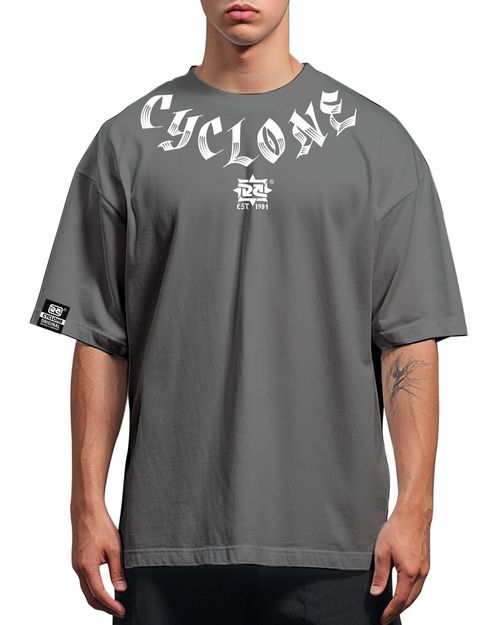 (LANÇAMENTO) Camisa Cyclone Oversized Gothic - GRAFITE