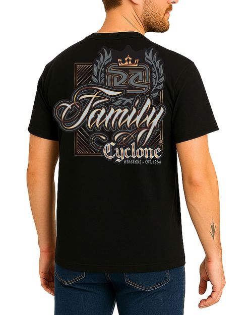 (LANÇAMENTO) Camisa Cyclone Gothic Letters Metal - PRETO