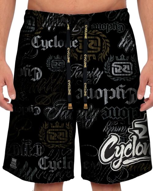 (LANÇAMENTO) Short Cyclone Veludo Long Gothic Letters