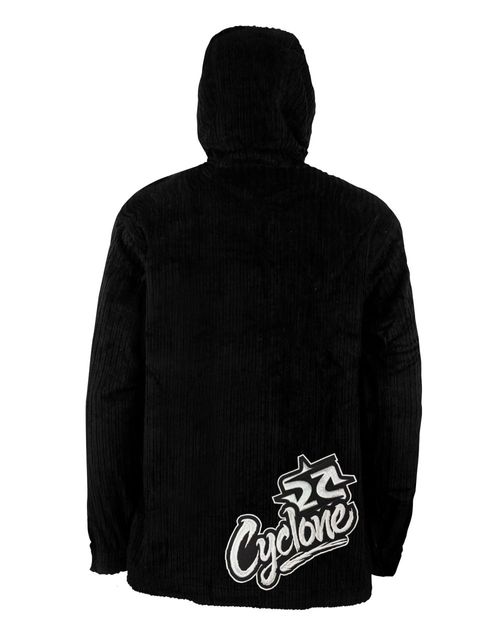 (LANÇAMENTO) Jaqueta Cyclone Veludo Relax Graffiti - PRETO