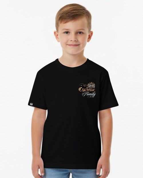 (LANÇAMENTO) Camisa Infantil Cyclone Gothic Letters Metal