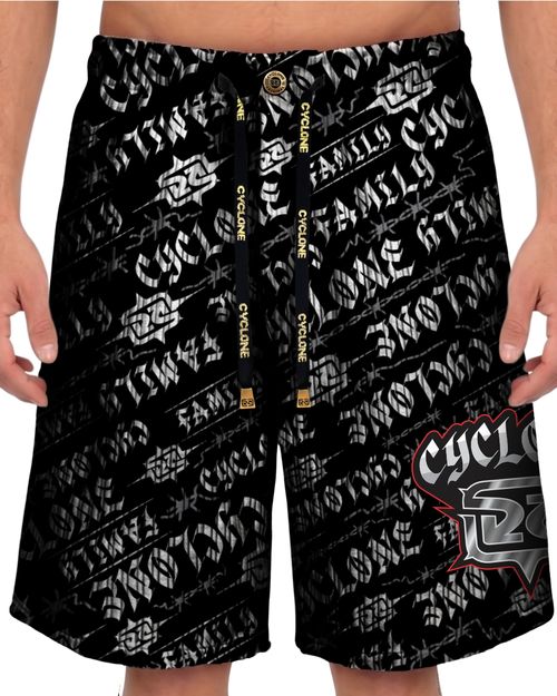 (LANÇAMENTO) Bermuda Cyclone Veludo Gothic - PRETO