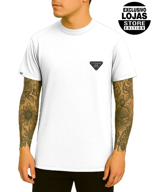 (LANÇAMENTO) Camisa Cyclone Dif Pima Cotton Setas - BRANCO