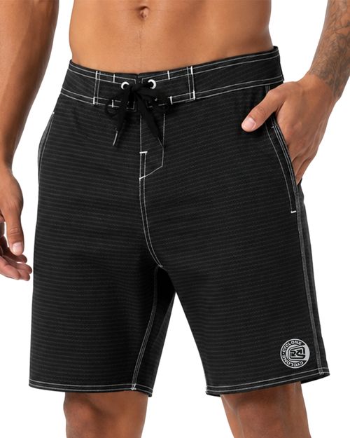 (LANÇAMENTO) Bermuda Cyclone Água 17" Flex Hibrida Surf - PRETO