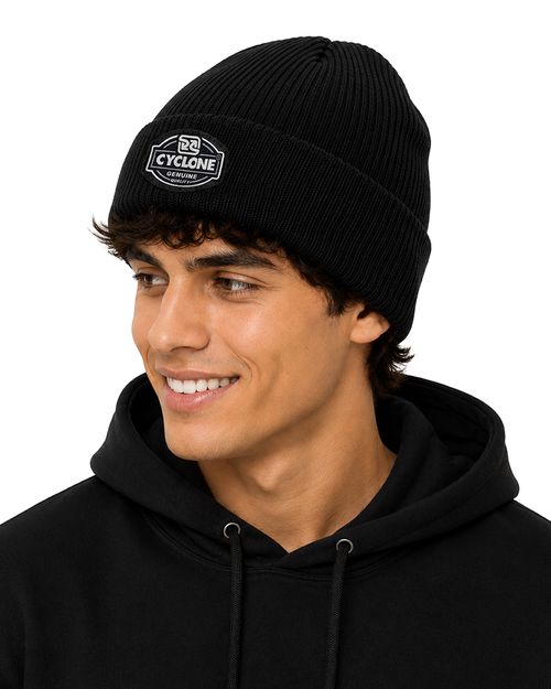 (LANÇAMENTO) Gorro Cyclone Canelado - PRETO
