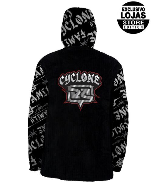 (LANÇAMENTO) Jaqueta Cyclone Veludo Gothic - PRETO