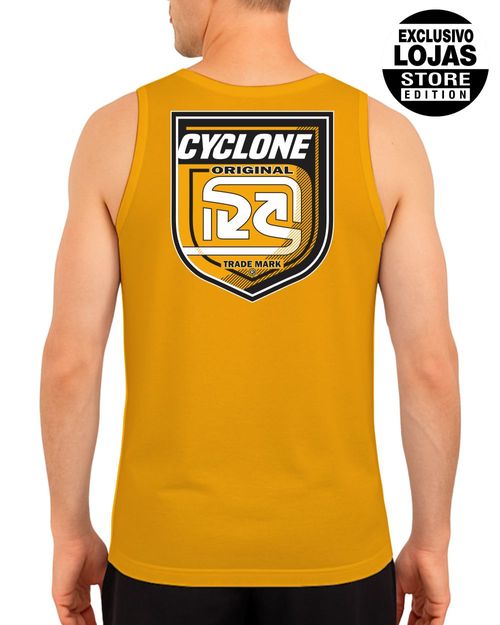 (LANÇAMENTO) Regata Cyclone Brasão Light - AMARELO MANGO