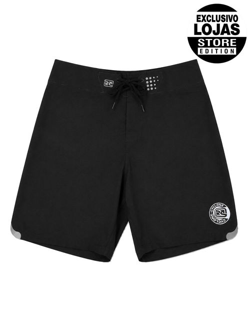 (LANÇAMENTO) Bermuda Cyclone Água 17" Flex Comfort Surfing - PRETO
