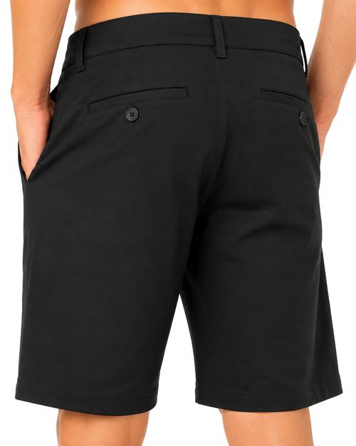 (LANÇAMENTO) Bermuda Cyclone Hibrida Stretch Surfer Termo Logo - PRETO
