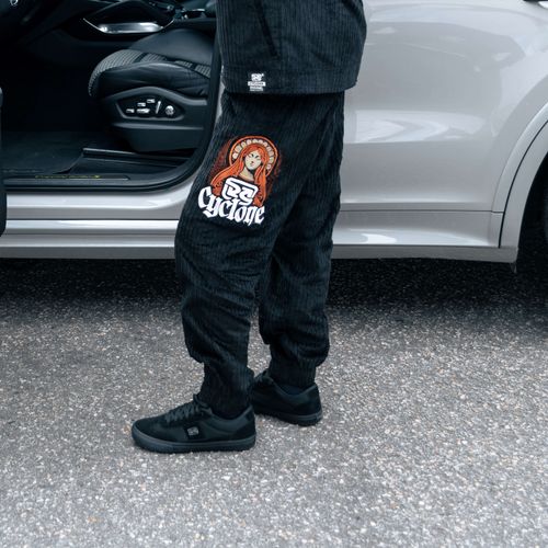 (LANÇAMENTO) Calça Cyclone Veludo Relax Faith Style - PRETO
