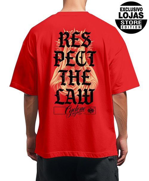 (LANÇAMENTO) Camisa Cyclone Big Oversized Respect - VERMELHO