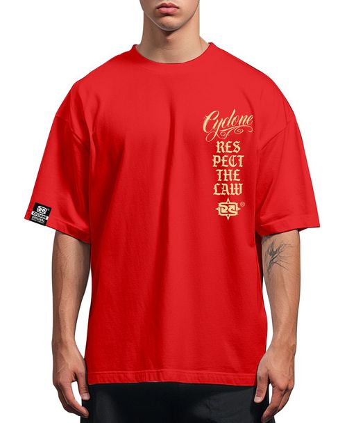 (LANÇAMENTO) Camisa Cyclone Big Oversized Respect - VERMELHO