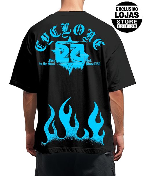(LANÇAMENTO) Camisa Cyclone Big Oversized Fire - PRETO