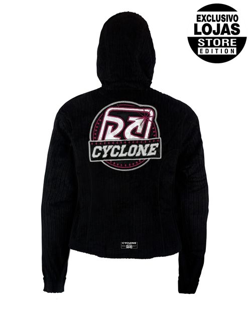 Jaqueta Feminina Cyclone Veludo Logo Rings Heavy