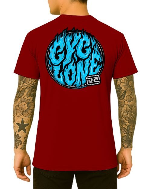 (NOVO) Camisa Cyclone Wild Fire Metal - VERMELHO RUBRO