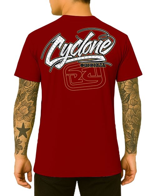 (NOVO) Camisa Cyclone Bolt Metal - VERMELHO RUBRO
