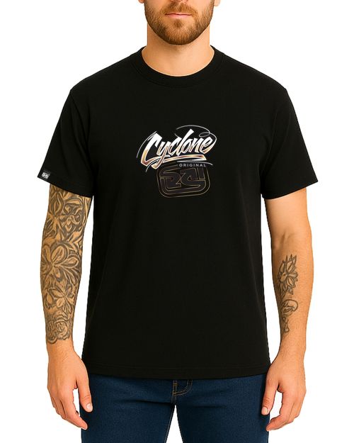 (NOVO) Camisa Cyclone Bolt Metal - PRETO
