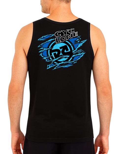 (NOVO) Regata Cyclone Scratched Logo Metal - PRETO