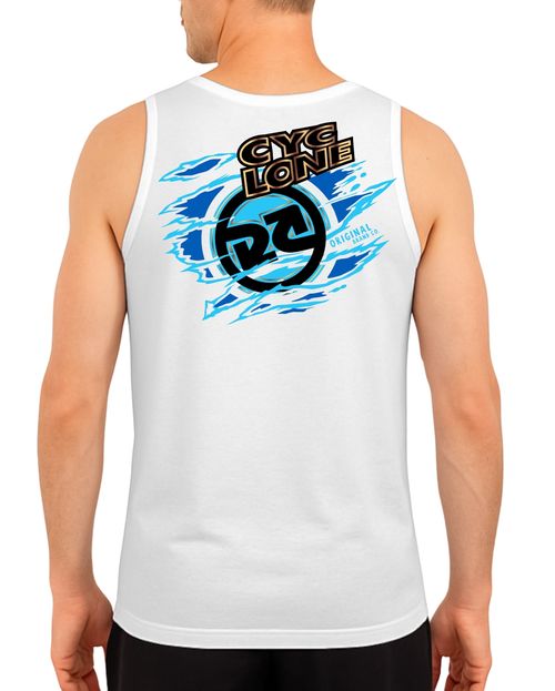 (NOVO) Regata Cyclone Scratched Logo Metal - BRANCO