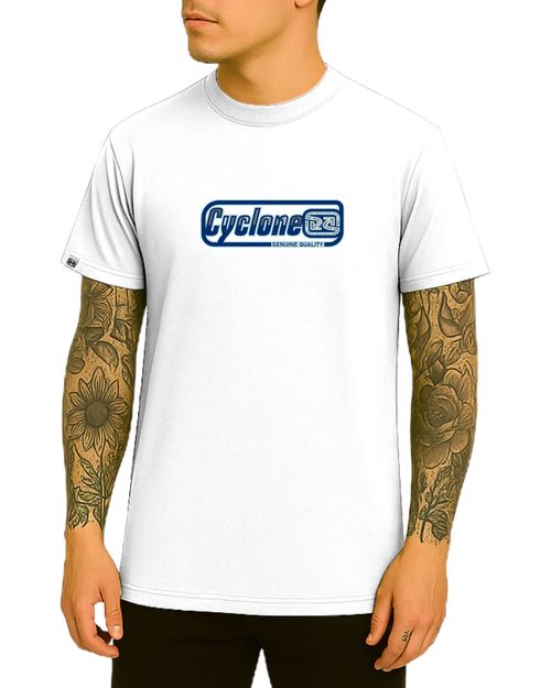(NOVO) Camisa Cyclone Tape Metal - BRANCO