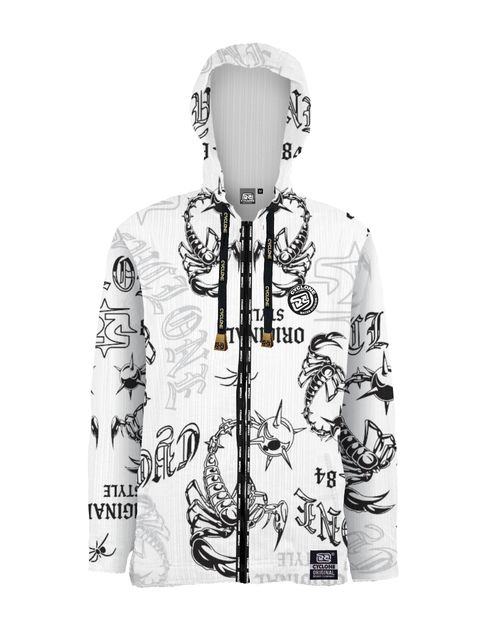 (NOVO) Jaqueta Cyclone Veludo Scorpion - BRANCO
