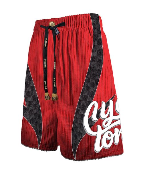 Bermuda Cyclone Veludo Recorte Skywave - VERMELHO