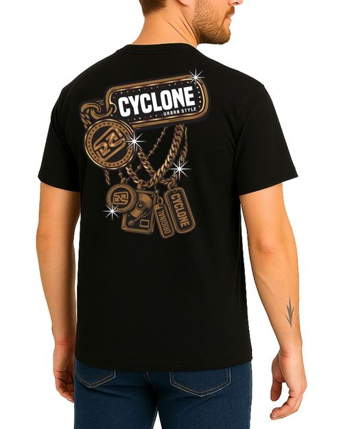 Camisa Cyclone Gold Chains Metal