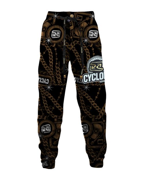 Calça Cyclone Veludo Gold Chains