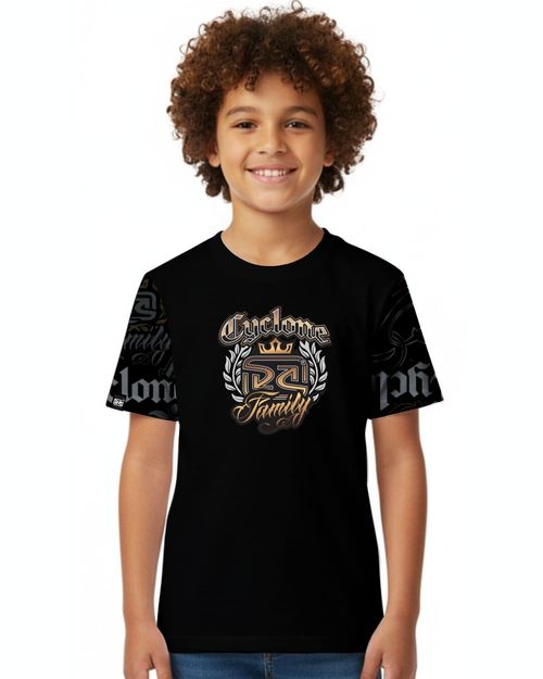 Camisa Infantil Cyclone Full Gothic Letters