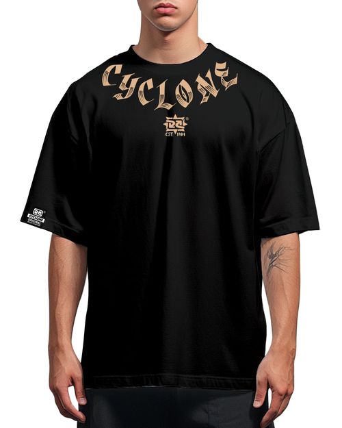Camisa Cyclone Oversized Gothic - PRETO