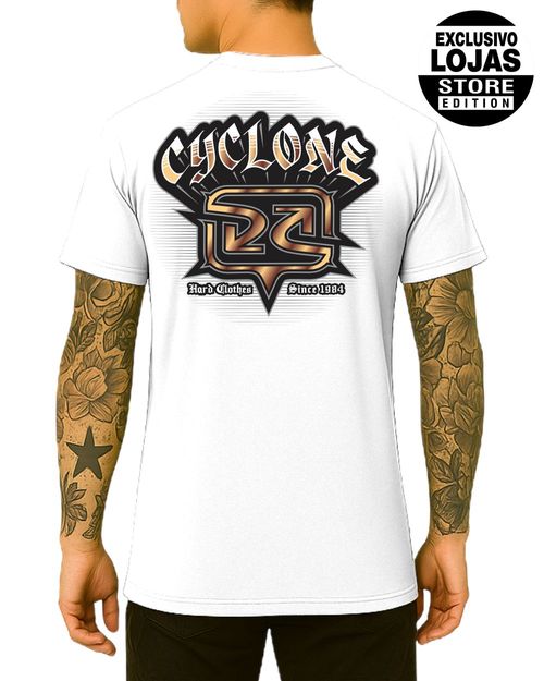 Camisa Cyclone Gothic Metal - BRANCO