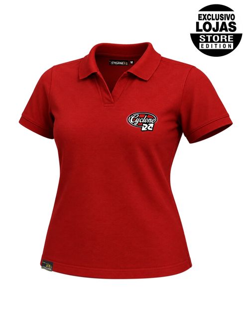 Blusa Cyclone Polo Feminina Stretch Comfort - BORDO