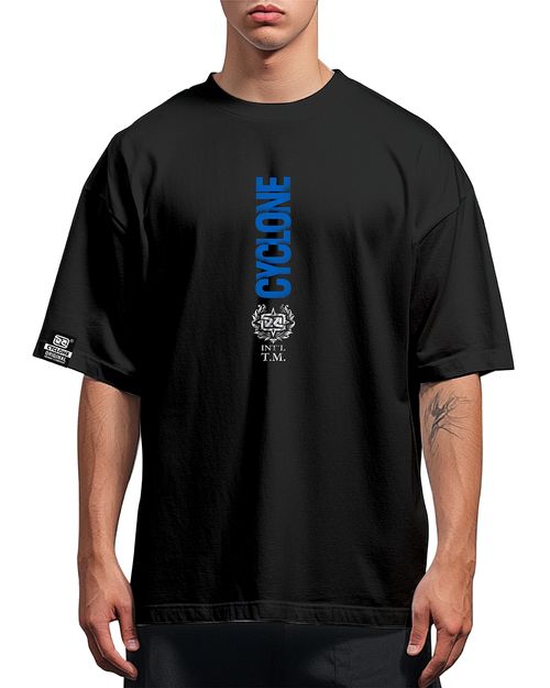 (NOVO) Camisa Cyclone Big Oversized Name Metal - PRETO