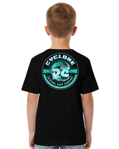 (NOVO) Camisa Infantil Cyclone Surfing Metal