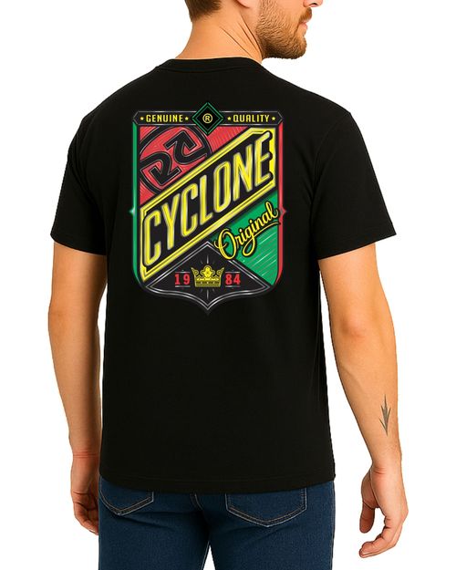 (NOVO) Camisa Cyclone Rasta Origin Metal - PRETO