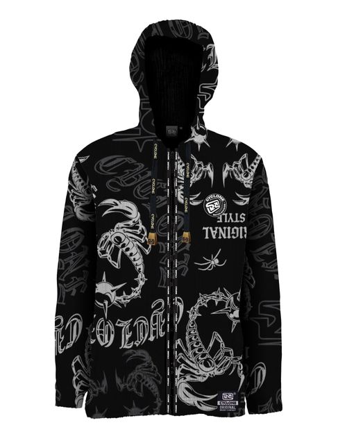 (NOVO) Jaqueta Cyclone Veludo Scorpion - PRETO