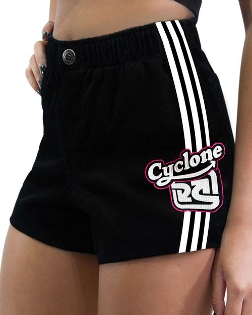 (NOVO) Short Feminino Cyclone Veludo Recorte New Basket