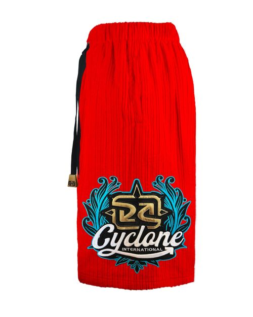 (NOVO) Bermuda Cyclone Veludo Relax Noble - VERMELHO