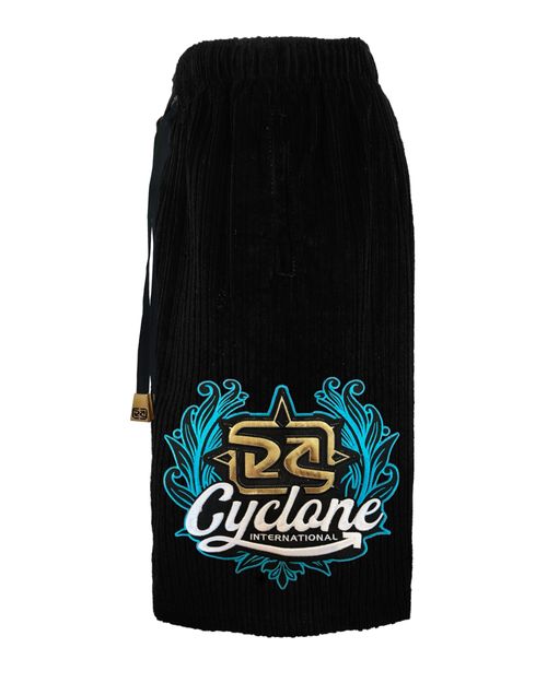 (NOVO) Bermuda Cyclone Veludo Relax Noble - PRETO