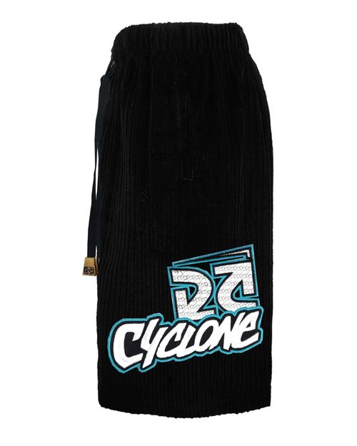 (NOVO) Bermuda Cyclone Veludo Relax Bold - PRETO