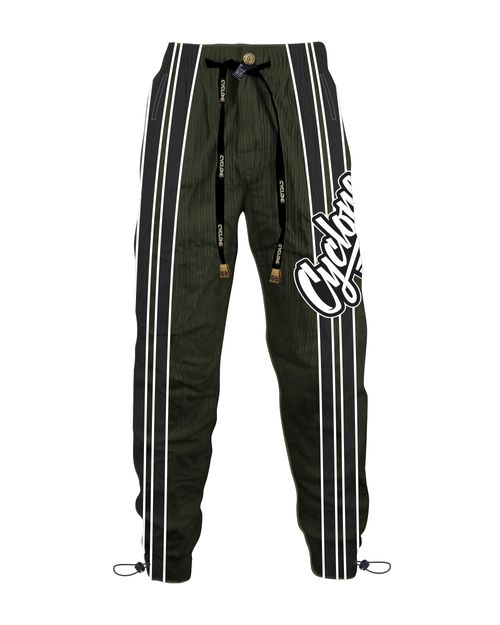 (NOVO) Calça Cyclone Veludo Recorte Barrel - ARMY GREEN