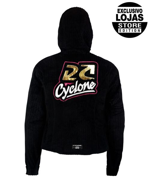 Jaqueta Feminina Cyclone Veludo Logo Style Heavy