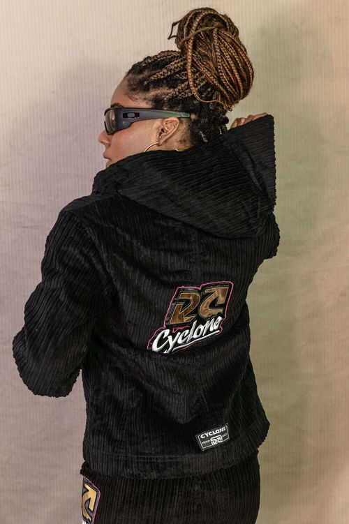 Jaqueta Feminina Cyclone Veludo Logo Style Heavy