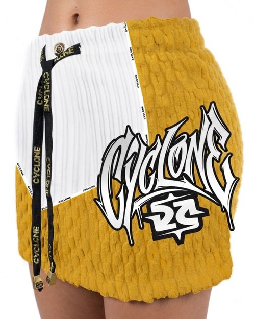 (NOVO) Saia Cyclone Veludo Recorte Roots Heavy - BRANCO