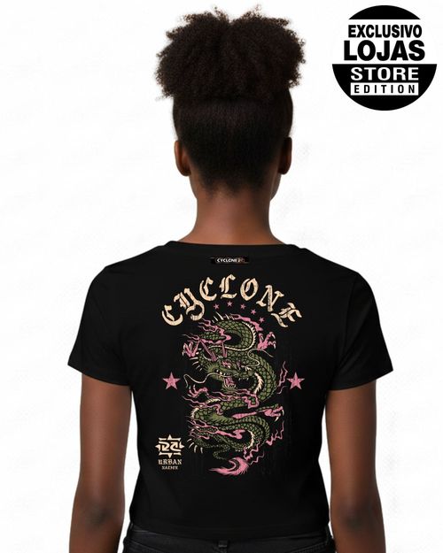 (NOVO) Blusa Feminina Cyclone Urban Nation Metal - PRETO